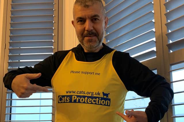 James Baydar plans to run 21 half marathons in 2021 to raise money for Cats Protection Worthing