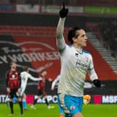 Tom Nichols celebrates netting against AFC Bournemouth in the FA Cup. Picture by Jamie Evans/UK Sports Images Ltd