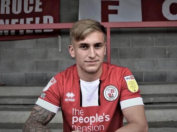 Crawley Town new boy Alex Battle. Picture courtesy of Crawley Town FC