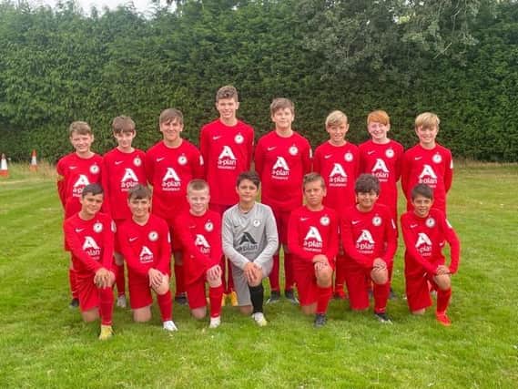 The Roffey Robins Atletico under-13s squad