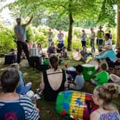HASTINGS FESTIVAL OF SANCTUARY Drumming at Festival by the Lake 2018 by Alexander Brattell