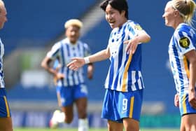 Inessa Kaagman and Lee Geum-min were both on target for Brighton against West Ham