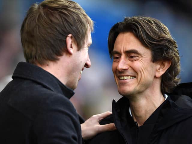 Graham Potter and Thomas Frank met previously in the Championship while Potter was in charge at Swansea