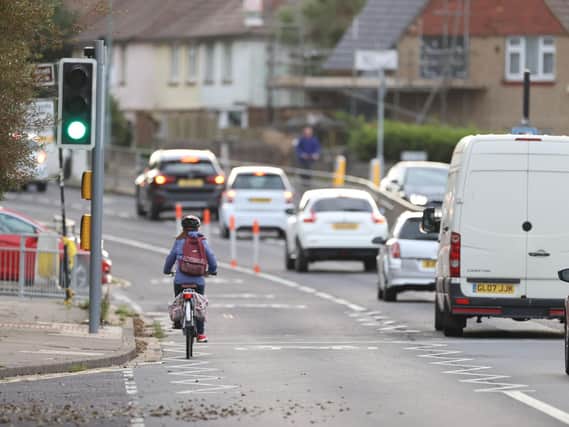 The temporary cycle lane on the Old Shoreham Road in Hove will be removed next week