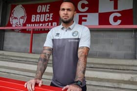 Defender Joel Lynch has put pen to paper to sign a four-month deal that will see him at Crawley Town until January 3. Picture courtesy of Crawley Town FC