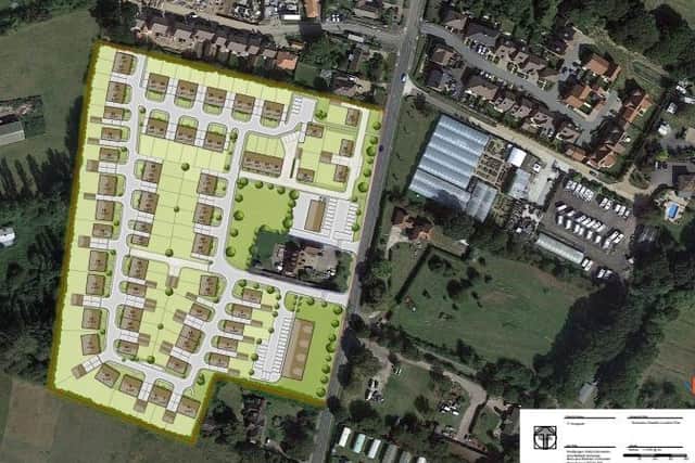 Proposed site layout of the 73 Birdham homes