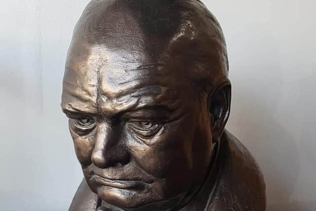 The rare bust of Winston Churchill