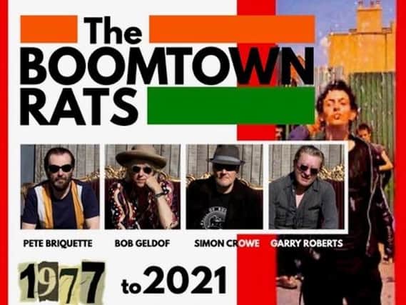 The Boomtown Rats are playing at the Aura Nightclub in Crawley on October 12