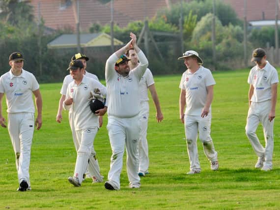 Findon come off at the end of their win at Goring - but now face Rye in a division three promotion play-off