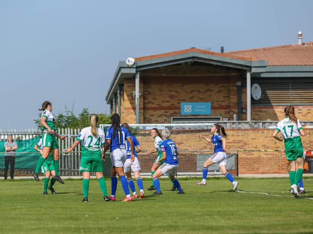 Action from Ipswich's win over Chichester and Selsey Ladies / Picture: Sheena Booker