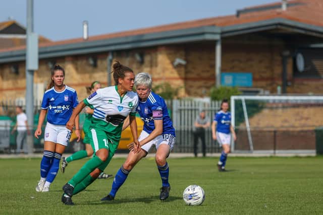 Chi and Selsey try to take the attack to Ipswich / Picture: Sheena Booker