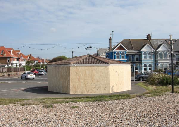Worthing seafront shelter boarded up amid anti-social behaviour