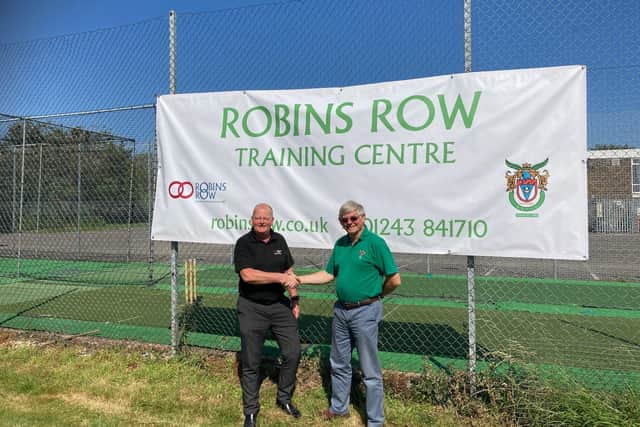 Insurance firm Robins Row have backed a new training facility for the Bognor Rocks