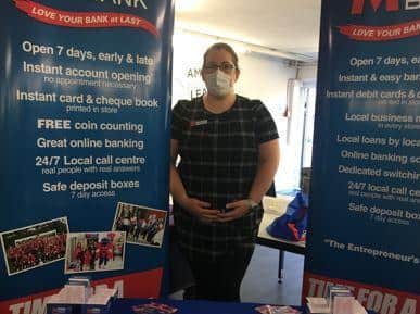 Nicky Ascenso, Crawley Metro Bank’s store manager, attended Crawley College’s Freshers’ Fair
