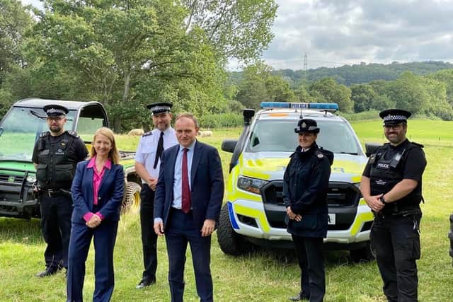 DEFRA Secretary of State George Eustice MP met the Sussex Rural Crime team and PCC Katy Bourne