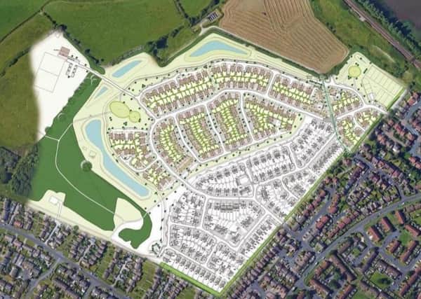 Proposed layout of the Willingdon housing site