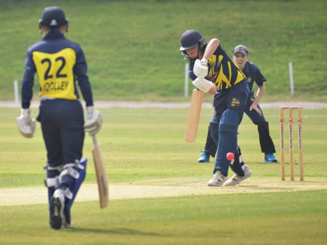 Harvey Faulkner helps Hastings Priory to a winning total in their vital last-day clash with Eastbourne / Picture: Justin Lycett