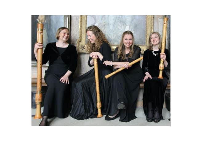 Fontanella Quartet - left to right, Louise, Sarah, Rebecca and Annabel