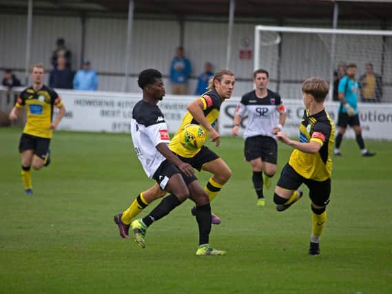 Chi City in recent action at Faversham / Picture: Neil Holmes