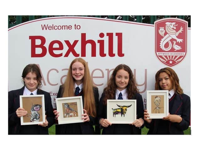 Year 9 students Ana-Maria, Amelie-Rose, Jose and Maia from the Bexhill Academy