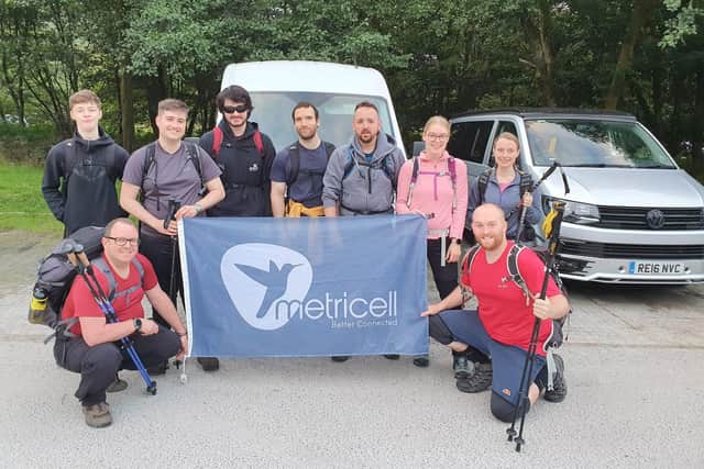Ten employees from Metricell in Horsham took on the Three Peaks Challenge to raise funds for the Tapestry Day Club SUS-210915-130206001