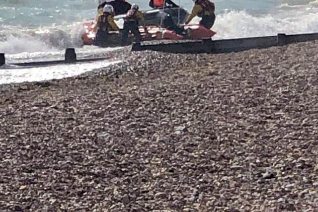 RNLI teams at SHoreham were called out four times this weekend. Photo: RNLI