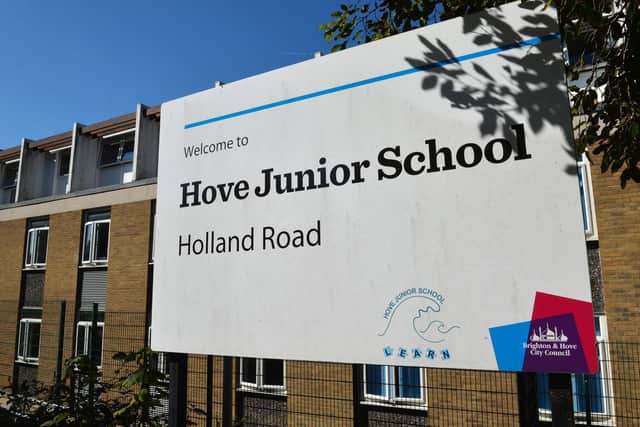 The West Hove Infant School site at Connaught Road would move to the Hove Junior School site in Holland Road, above
