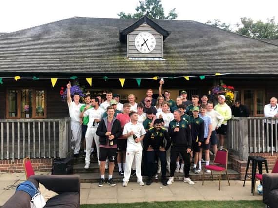 West Chiltington & Thakeham CC’s first, second and third XIs celebrate their successes at The Recreation Ground