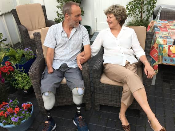 Mike Davies and his wife, Julie, had just moved to Brighton from Manchester when he contracted bacterial meningitis
