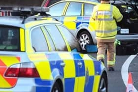 Police officers responded to two crashes in Mid Sussex