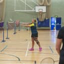 Julia Alkema, Sussex’s Badminton Development Officer, coaches during Big Hit Week