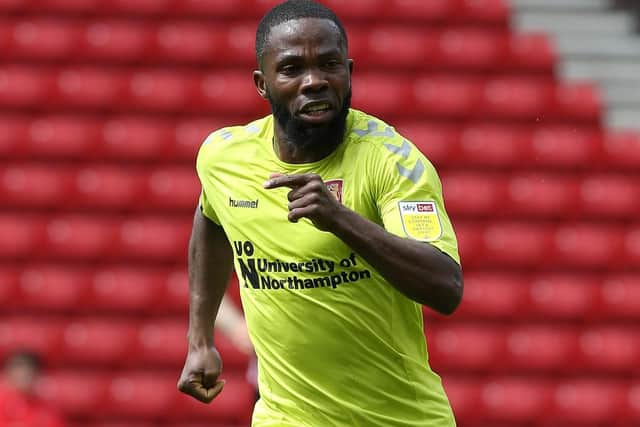 Crawley Town new boy Mark Marshall in action for Northampton Town last season. Picture by Pete Norton/Getty Images