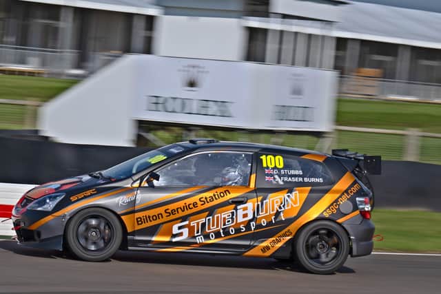 SSGC chief executive David Stubbs giving passenger rides in his race-tuned Honda Civic Type-R