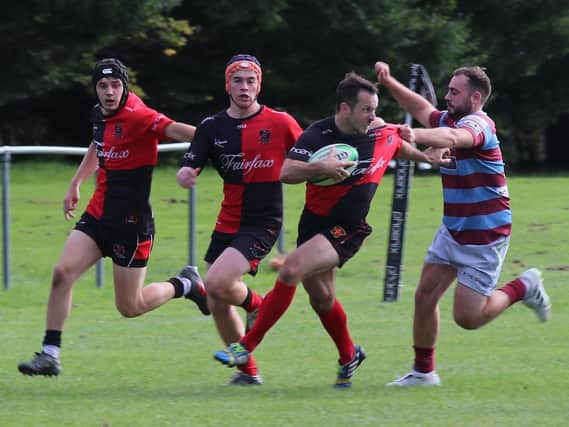 A close fought encounter with Sussex rivals Hove gave the Haywards Heath squad and supporters the chance to experience an entertaining game of rugby. Pictures: ©G Sumpter