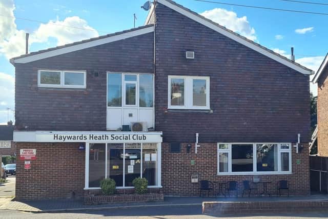 Haywards Heath Social Club today.