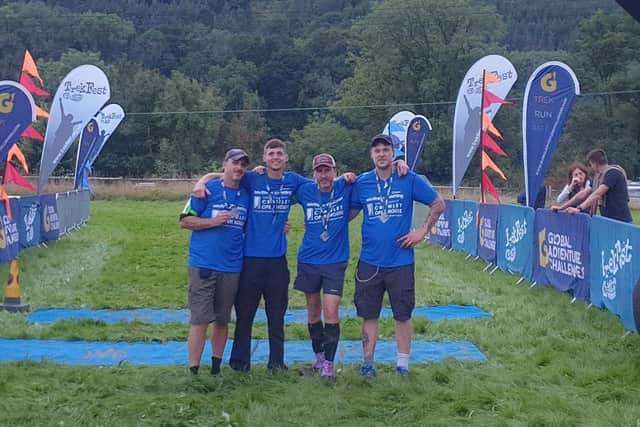 Southern Sheeting take on Trekfest - from left team leader Steve McCullough, contracts assistant Liam O’Callaghan and managing director Tony Hobbs and yard operative Will Clark