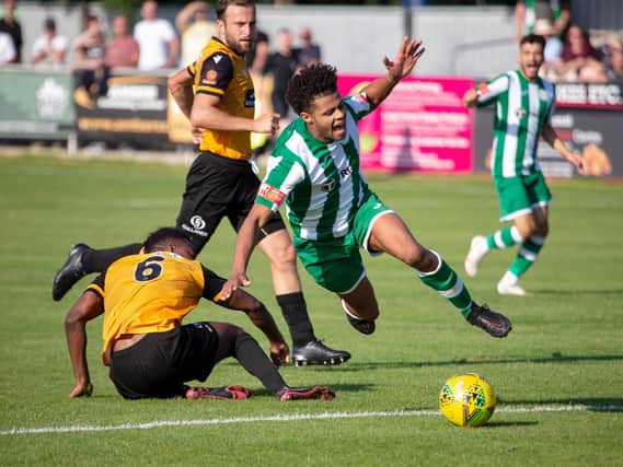Chichester City on the attack against Maidstone / Picture: Neil Holmes