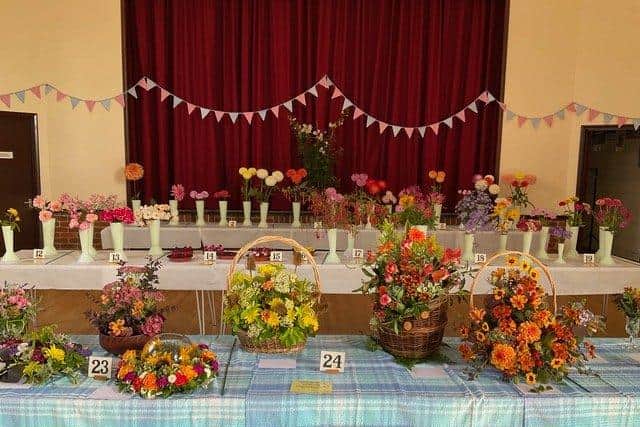 Some of the stunning displays that filled Walberton Village Hall for Walberton Gardeners Club's autumn show
