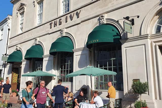 On Tripadvisor, Brighton's Ivy in the Lanes restaurant has an average rating of four out of five, based on 1,727 reviews