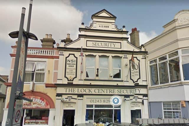 The lock centre, which has traded out of Bognor Regis for more than 30 years, is set to move to Chichester. Photo: Google Maps