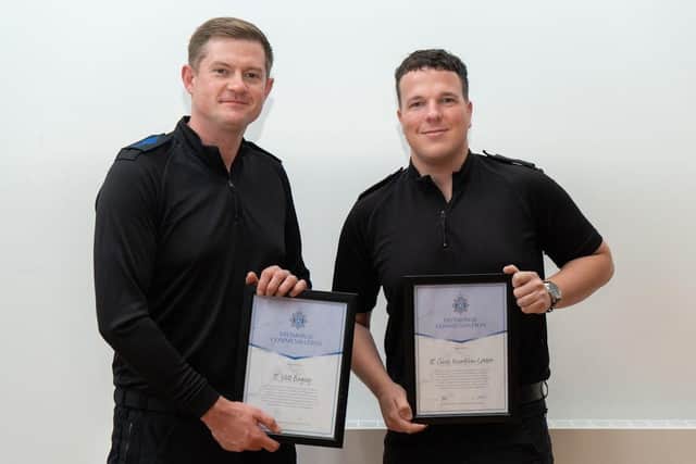 PC Will Bayley and PC Chris Franklin-Lester. Picture from Sussex Police SUS-210924-104453001