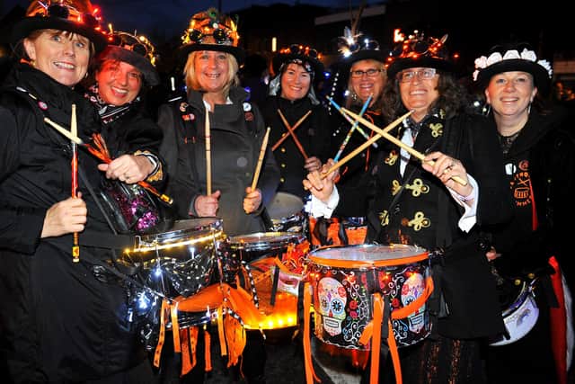 Burgess Hill Bonfire Night in 2019. There will not be a parade this year. Picture: Steve Robards, SR28091902.