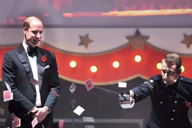 Prince William with Richard Jones. Picture from Champions UK PLC SUS-210927-090806001
