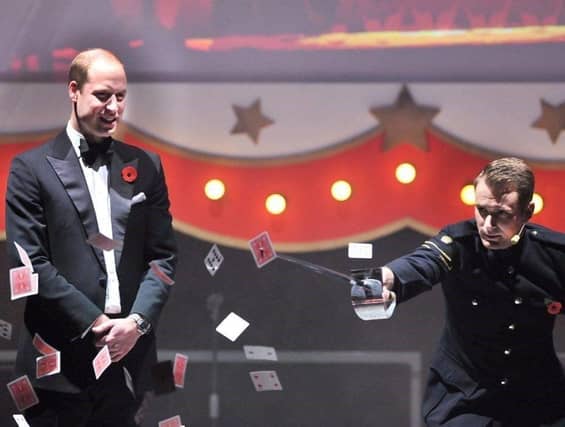 Prince William with Richard Jones. Picture from Champions UK PLC SUS-210927-090806001