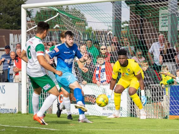Bognor in action against Wingate and Finchley on Saturday / Picture: Lyn Phillips