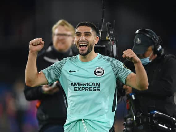 Neal Maupay scored a sublime second half leveller to secure a point for Brighton