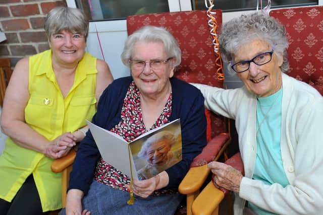 Irene Chapman from Haywards Heath celebrates her 100th birthday. Photo: Steve Robards, SR2109281.