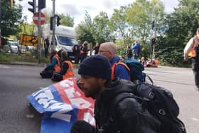 Insulate Britain has returned for the second time today (Wednesday, September 29) to block the M25 at Swanley (Junction 3)