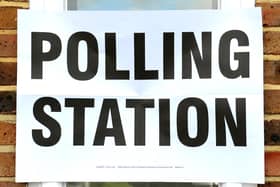 Polling station. Pic Steve Robards