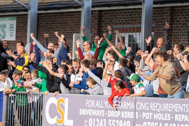 Rocks fans celebrate the late turnaround / Picture: Lyn Phillips
